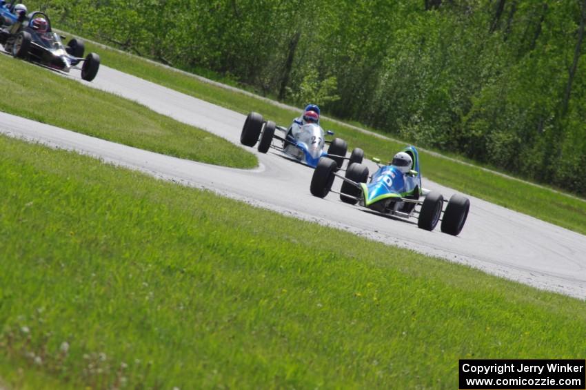 Steve Barkley's Euroswift SE-1, Tony Foster's Swift DB-1, Jeff Bartz's Reynard 88F and Dan Murphy's Van Diemen RF00K