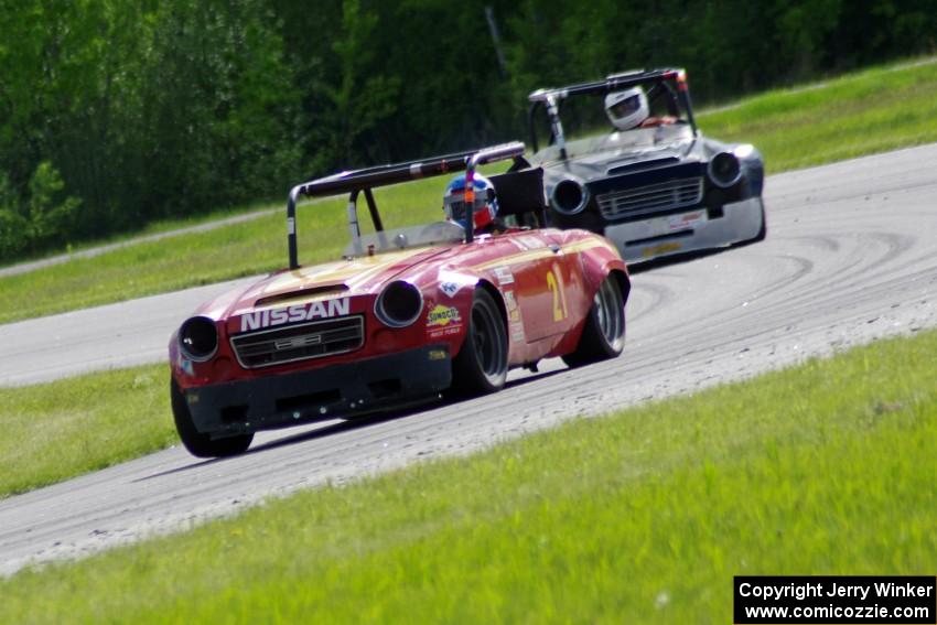 Don Haaversen's E Production Datsun 2000 and Zane Emstad's F Production Datsun SPL311