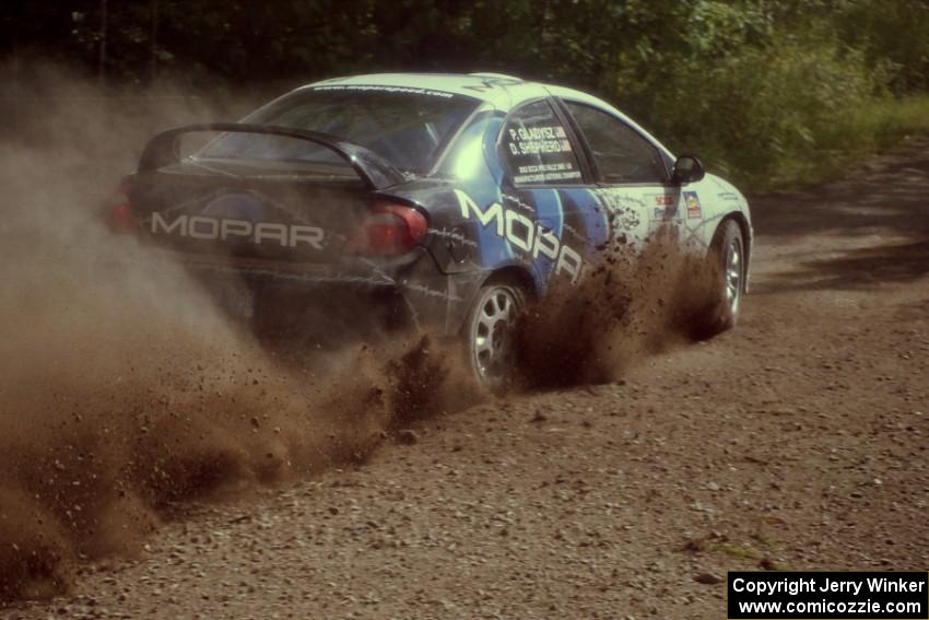 Doug Shepherd / Pete Gladysz Dodge SRT-4 at the SS9 (Heart Lake) spectator area.