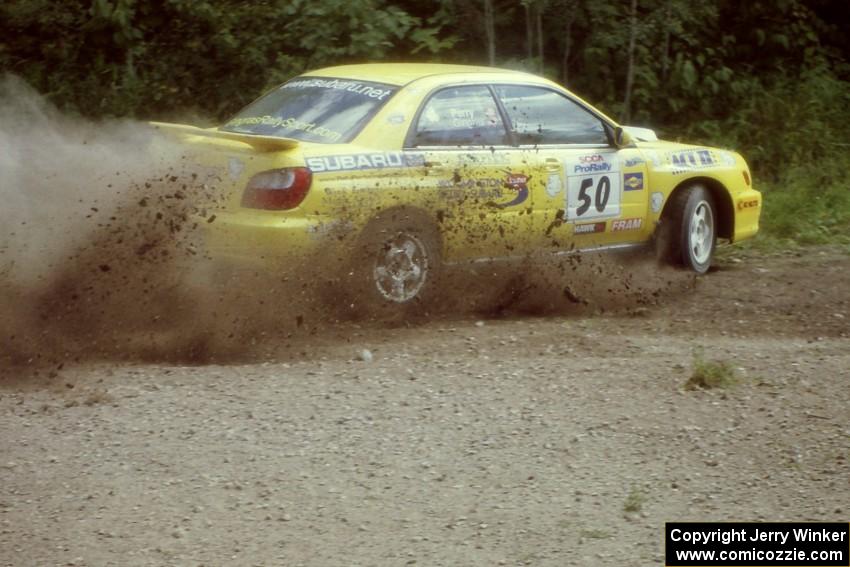 Steve Gingras / Alan Perry Subaru WRX at the SS9 (Heart Lake) spectator area.