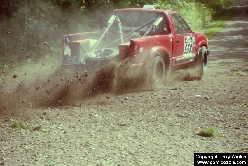 Jim Cox / Richard Donovan Chevy S-10 at the SS9 (Heart Lake) spectator area.