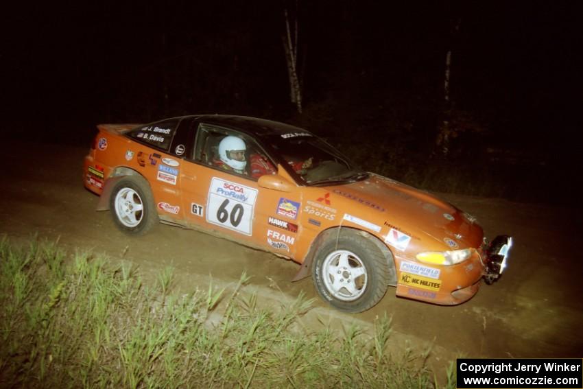 Bruce Davis / Jimmy Brandt Mitsubishi Eclipse on SS14, South Smoky Hills.