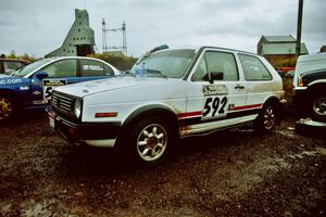 Justin Pritchard / Andre Prasad VW Golf at the Quincy Mine parc expose on day two.