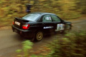 Pat Moro / John Dillon Subaru WRX on SS8, Gratiot Lake.