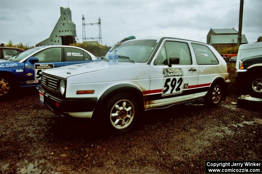 Justin Pritchard / Andre Prasad VW Golf at the Quincy Mine parc expose on day two.