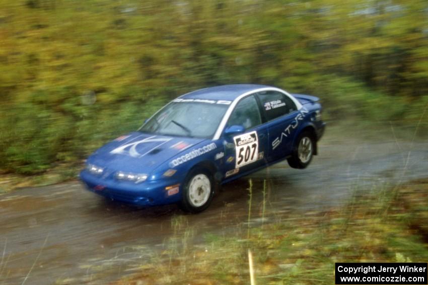 Micah Wiitala / Jason Takkunen Saturn SL2 on SS8, Gratiot Lake.