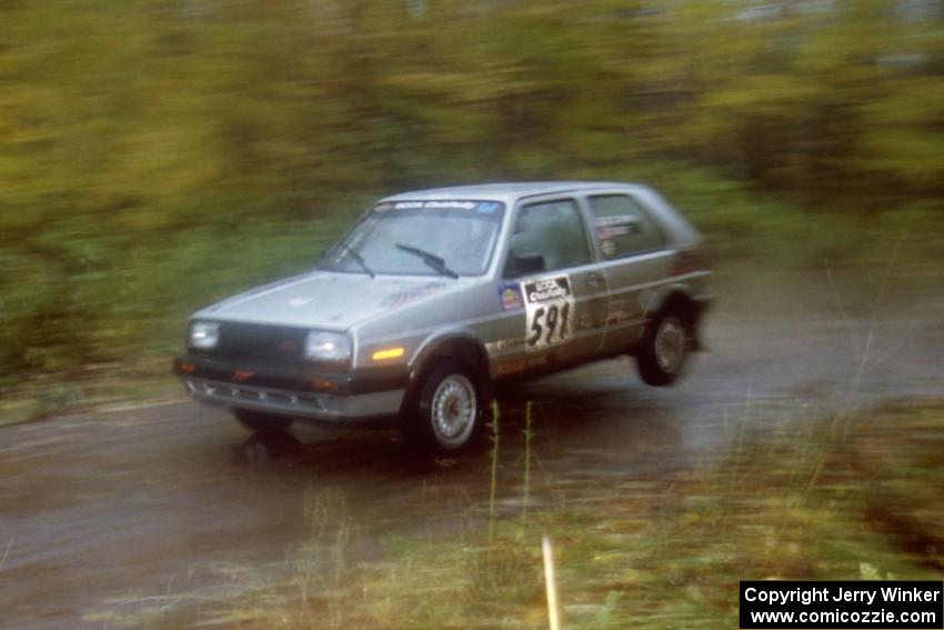 Dave Cizmas / Brady Sturm VW GTI on SS8, Gratiot Lake.