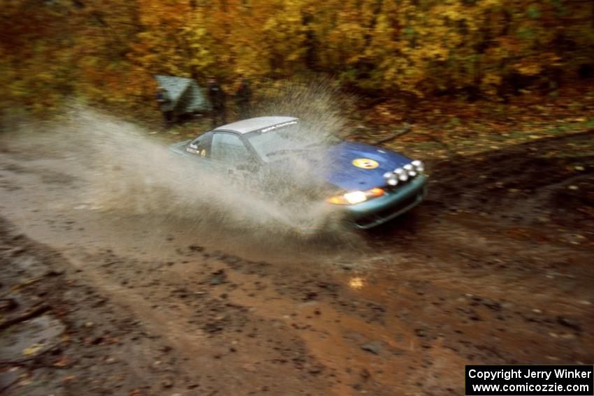 Adam Markut / John Nordlie Eagle Talon TSi on SS8, Gratiot Lake.