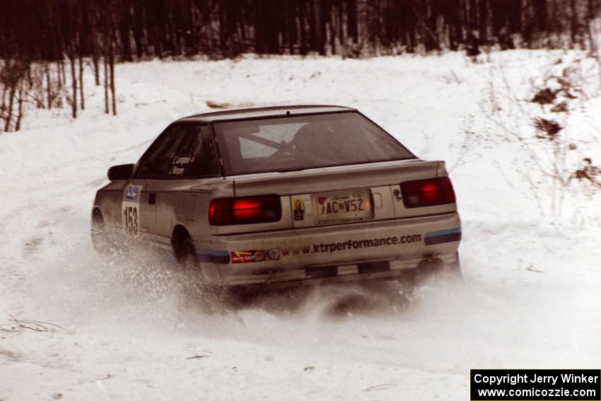 The Eric Langbein / Jeremy Wimpey Toyota All-Trac hits the power a hard-right near the end of day two of the rally.