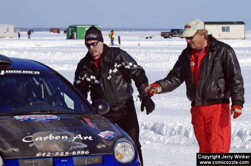 ??? straps into the Cary Kendall / Scott Friberg Dodge SRT-4