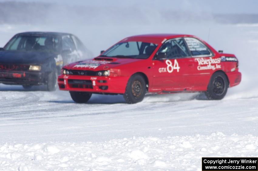 Brent Carlson /Aaron Jongbloedt /Dave Steen, Jr. /Matt Shaffer Subaru Impreza and Jackson Bossen /Ryan Hammond Plymouth Sundance