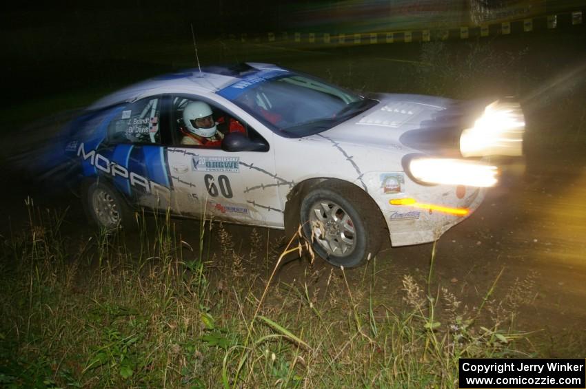 Bruce Davis / Jimmy Brandt Dodge SRT-4 through the spectator point on SS13, Sockeye Lake.