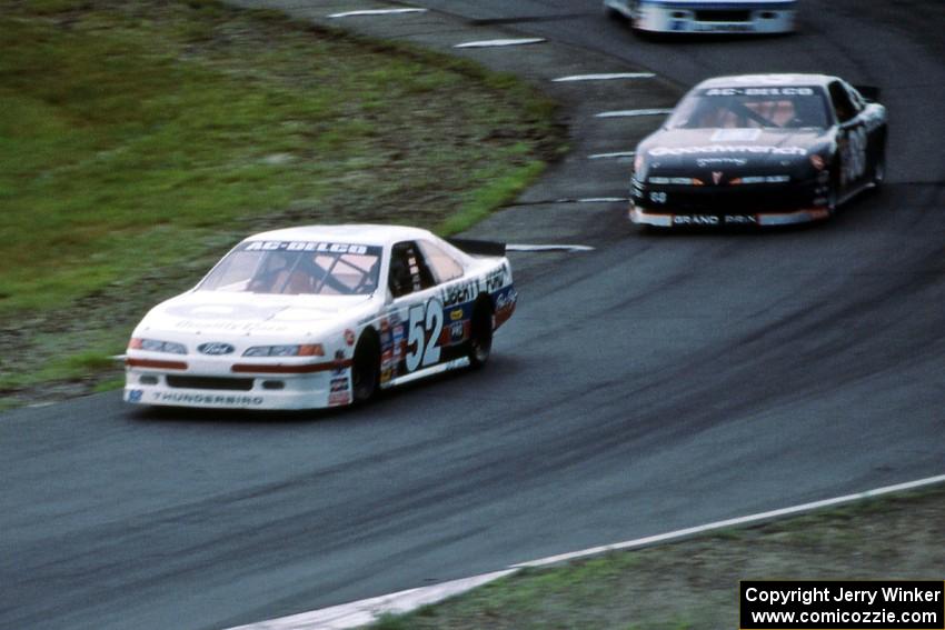 Butch Miller's Ford Thunderbird and Mike Eddy's Pontiac Grand Prix