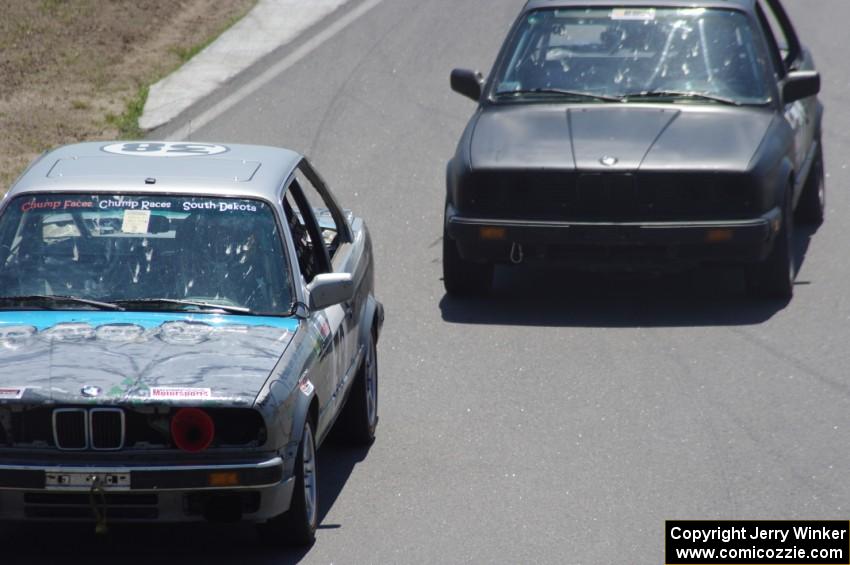 Chump Faces BMW 325is ahead of the Speed Doctors BMW 325e