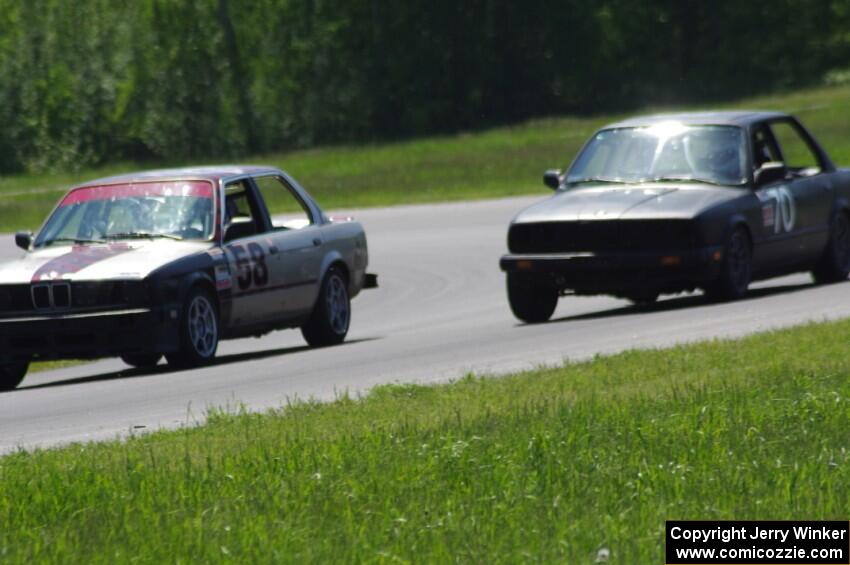 Speedlab BMW 325e ahead of Speed Doctors BMW 325e