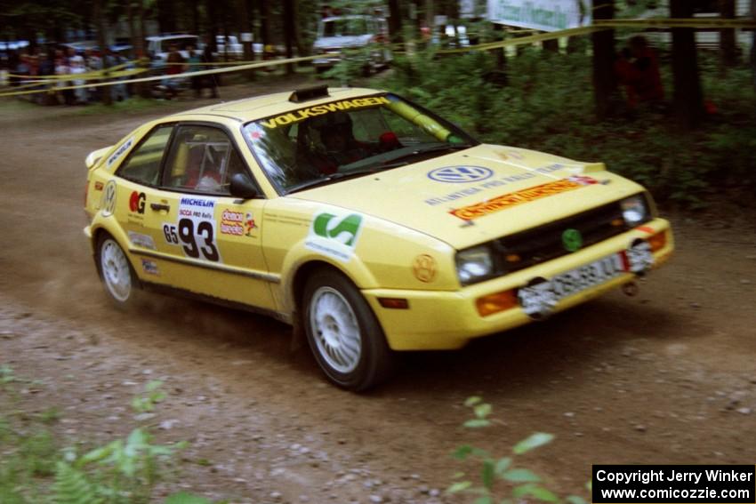 Vinnie Frontinan / Frank Cunningham VW Corrado on SS2, Asaph Run.