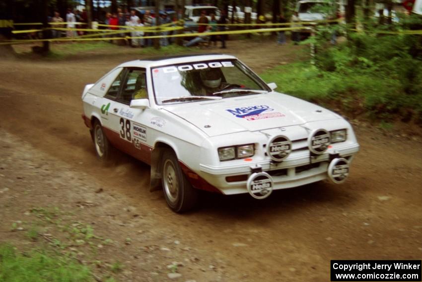 Lesley Suddard / Marc Goldfarb Dodge Shelby Charger on SS2, Asaph Run.