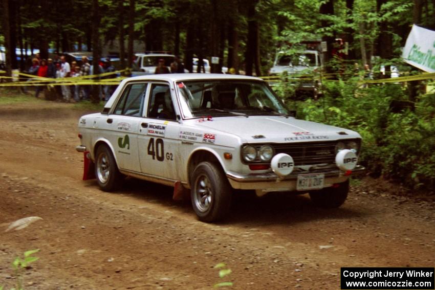 Walt Kammer / Jackie Adams Datsun 510 on SS2, Asaph Run.