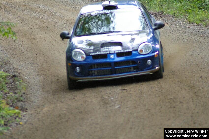 Cary Kendall / Scott Friberg on SS2 in their Dodge SRT-4.