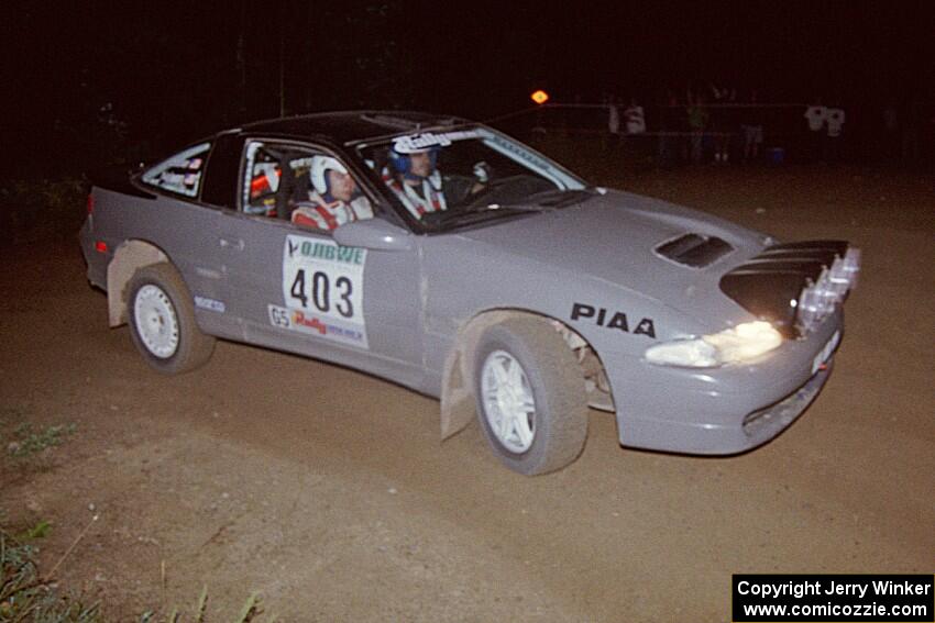 Erick Nelson / Greg Messler Plymouth	Laser at the spectator point on SS8, Kabekona.