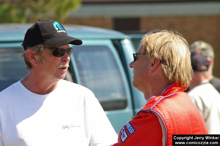 Bruce Davis and Cary Kendall discuss their Group 5 battle together at day two parc expose.