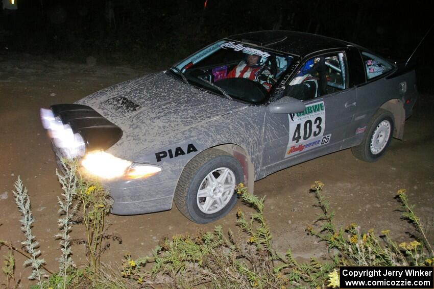 Erick Nelson / Greg Messler on SS16 in their Plymouth Laser.